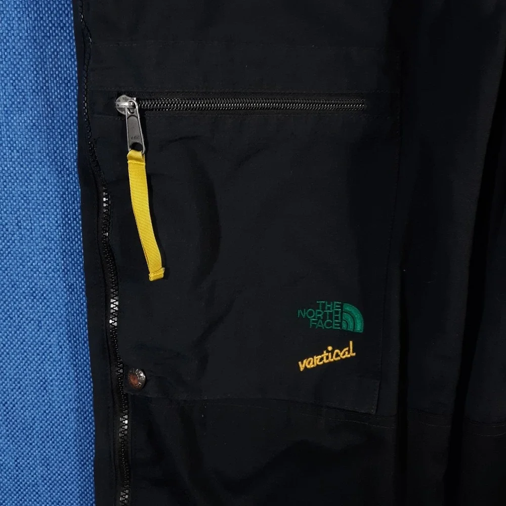 Vintage 1990s The North Face Goretex Ski Pants Vertical Size Medium Black Nylon
